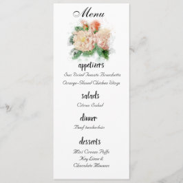 Chique Rosa Menu Casamento