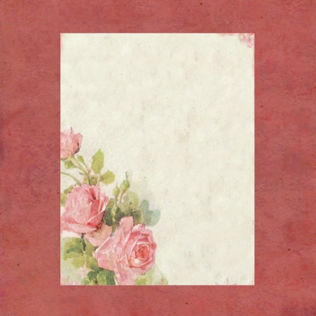 Chique Scrapbook Paper com Rosas (Criador carregado)