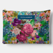 Chique Vintage rosa padrão rosa azul