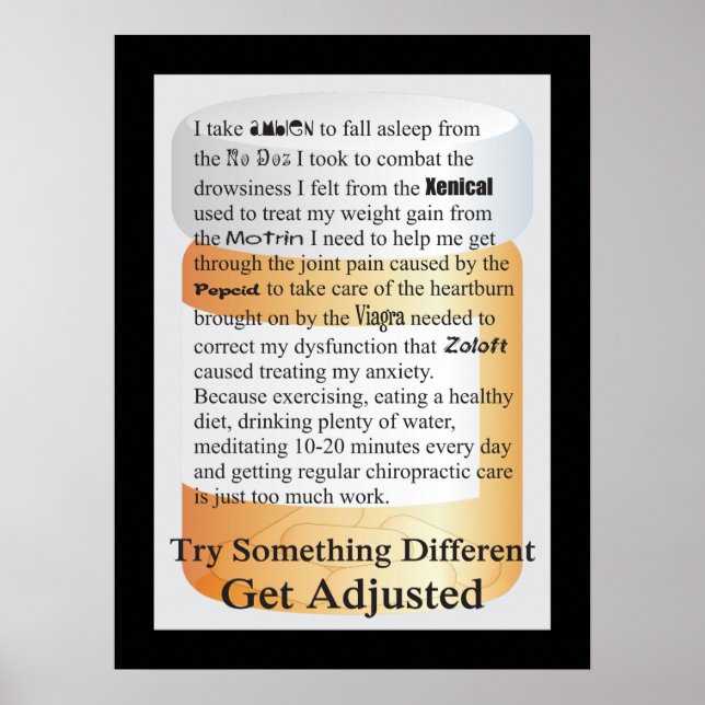 Chiropractic Tenta Algo Diferente De Poster (Frente)