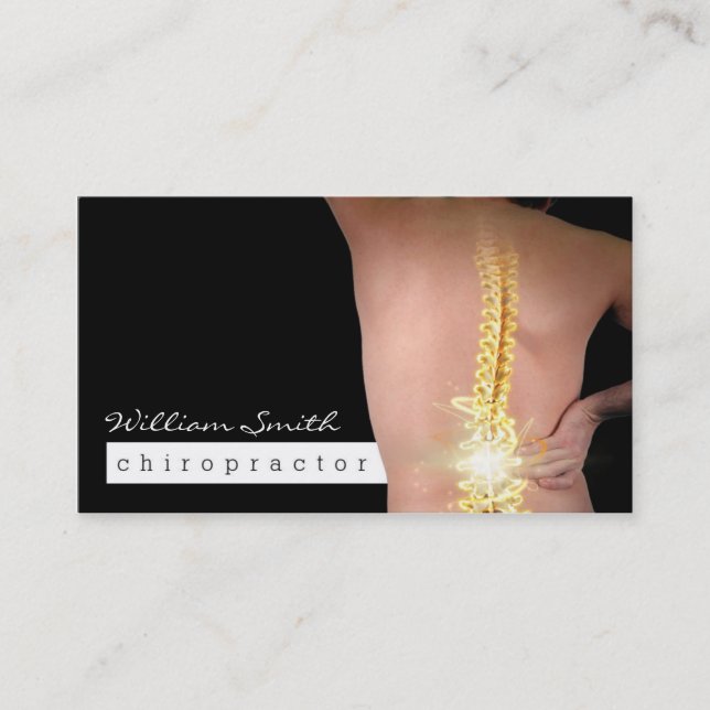 Chiropractor Cartão de visita (Frente)