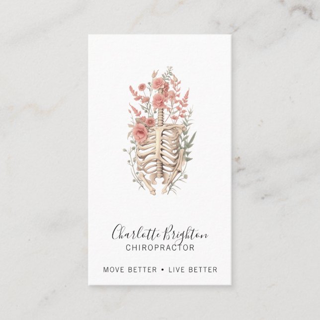 Chiropractor Cartão de visita (Frente)