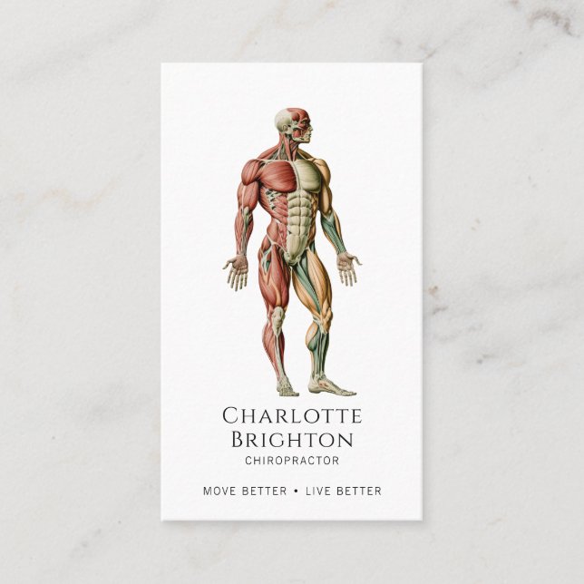 Chiropractor Cartão de visita (Frente)