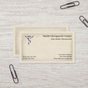 Chiropractor Chiropractic Cartão de visita
