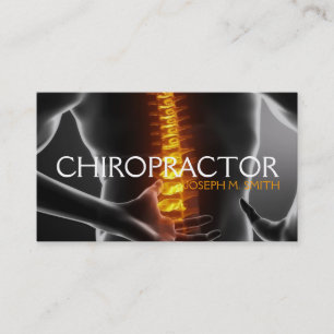 Chiropractor, quiroprático, Cartão de visita de sa