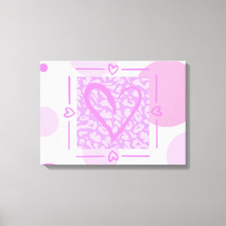 Chita Impressão Heart Polkadots Wall Art