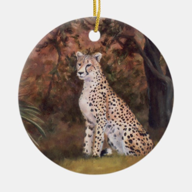 Chita que senta o ornamento orgulhoso (Frente)