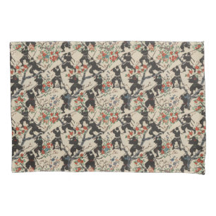 Chiyogami Ninja Patterna Pillowcase