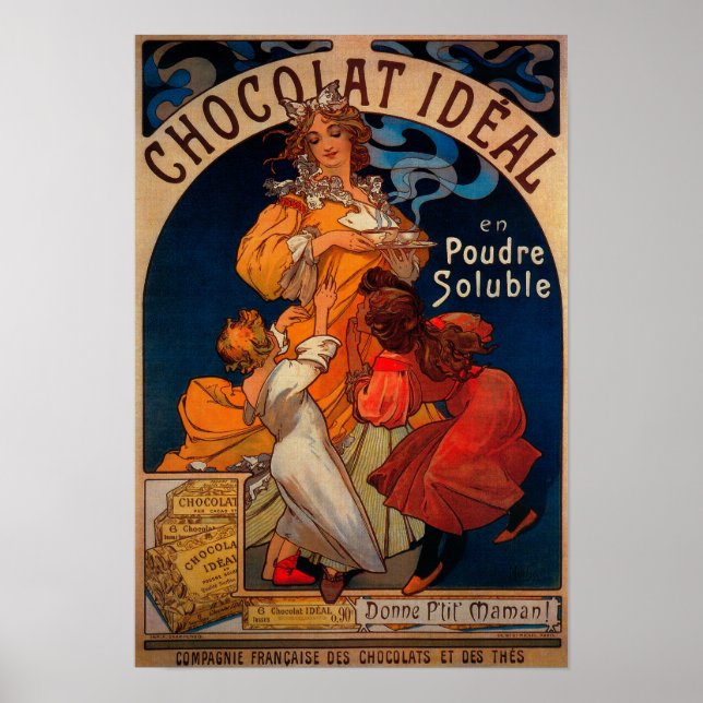 Chocolat Ideal Vintage Poster Europe (Frente)