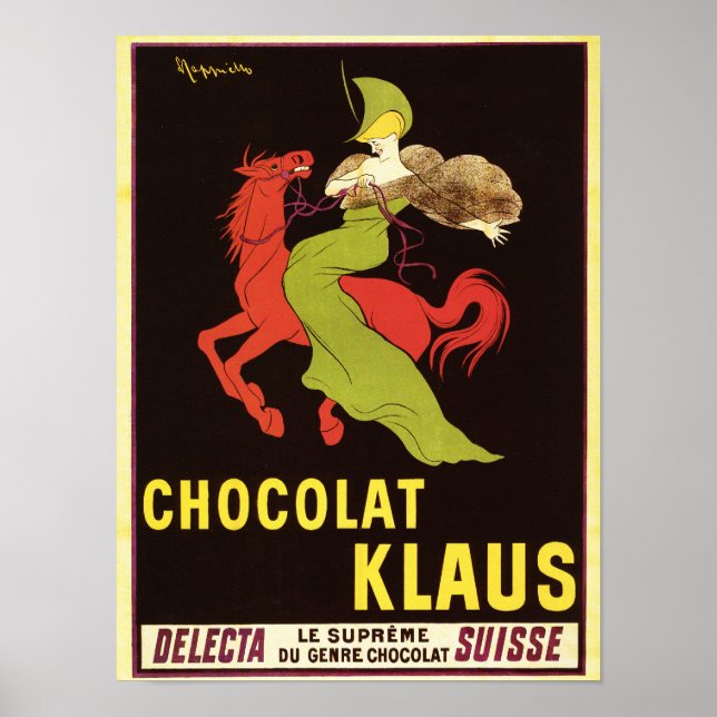 Chocolat Klaus Advertisement Poster (Frente)