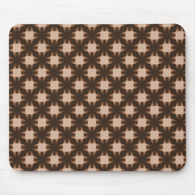 Chocolate Brown Daring Disks Mousepad (Frente)