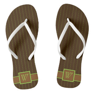 Chocolate com Limão Chinelos Pinstripes