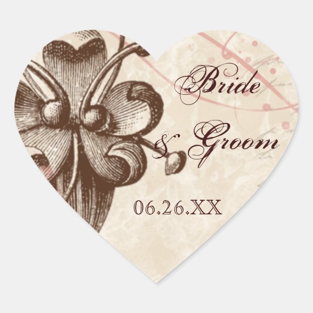 Chocolate Damask Swirl Favorece Etiqueta de presen (Frente)