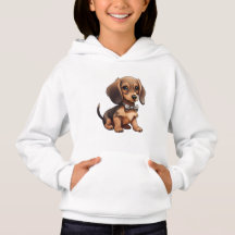 Chocolate e Tan Dachshund Hoodie