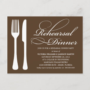 CHOCOLATE FLATWARE   CONVITE DE JANTO REHEARSAL
