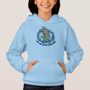 Chocolate Havaiano Surfing Páscoa Bunny Cartoon Tu