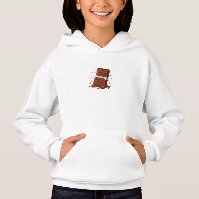 Chocolate Kawaii Cute Hoodie (Frente)