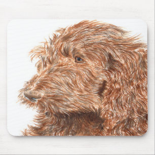 Chocolate Labradoodle #2 Mousepad