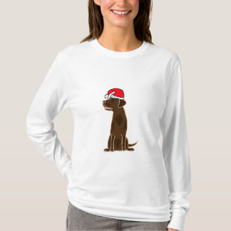 Chocolate Labrador do BB que veste a camisa do