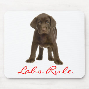 Chocolate Labrador Retriever Puppy Dog Mousepad