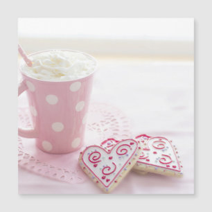 Chocolate Quente com Amor Cardíaco de dia de os na