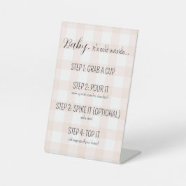 Chocolate quente / Sinal de Bar de sidra para Chá 