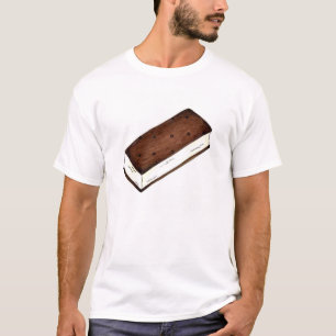 Chocolate Vanilla Sorvete Camiseta sanduíche