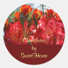 Chocolates com o seu nome adesivos selos Doces