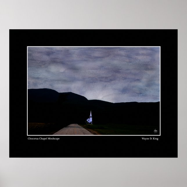 Chocorua Chapel Mindscape Poster (Frente)