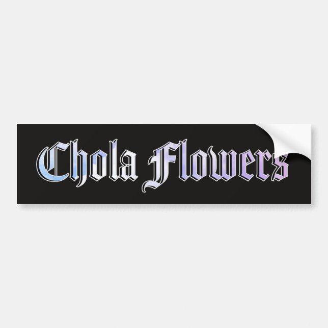 Chola Flowers | Adesivo de Para-choque (Frente)