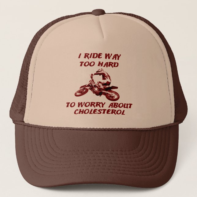 Cholesterol Dirt Bike Motocross Boné Hat (Frente)