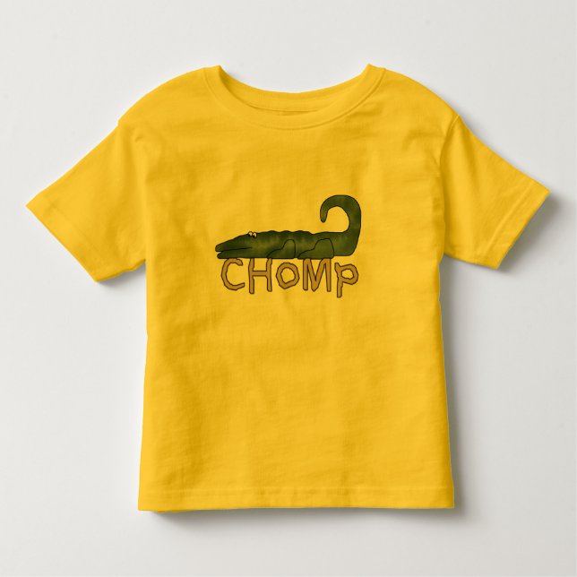 Chomp o camiseta e os presentes do jacaré (Frente)