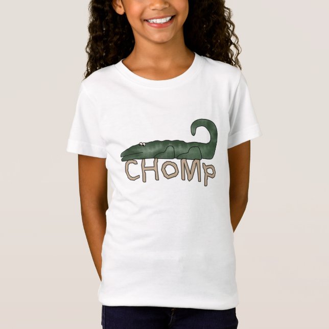 Chomp o camiseta e os presentes do jacaré (Frente)