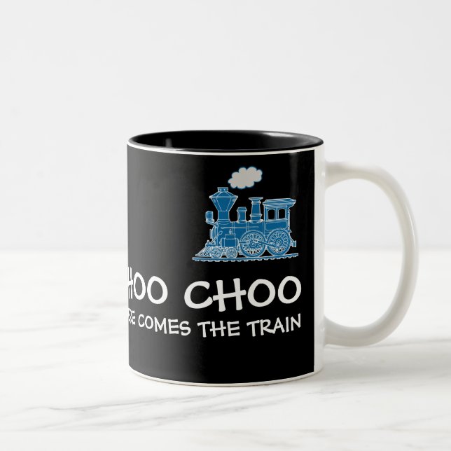 Choo Choo aqui vem o marinho do trem & a caneca (Direita)