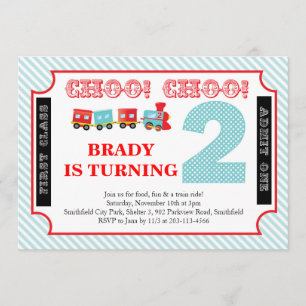 Choo Choo Look Who's 2 - Convite de festas