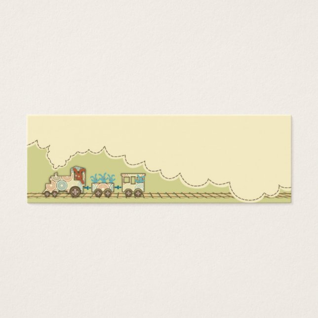 Choo Choo Train Skinny Gift Tag 2 (Frente)