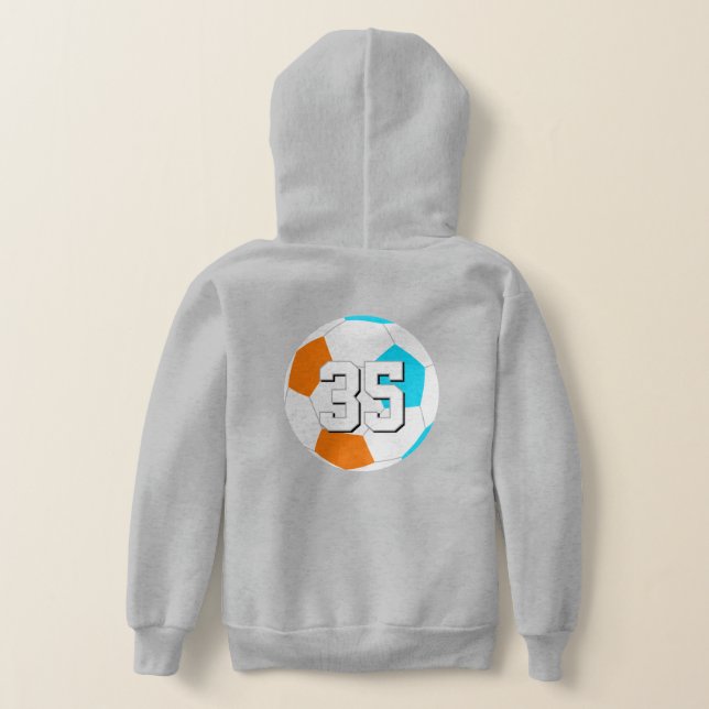 Choose ANY team colors w jersey number soccer (Postura das costas)