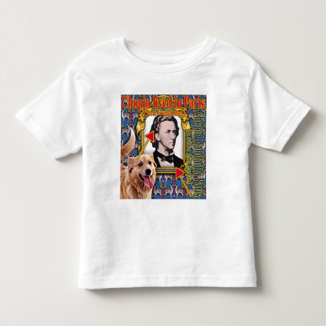 Chopin morava em Paris. Camiseta para Crianças (Frente)