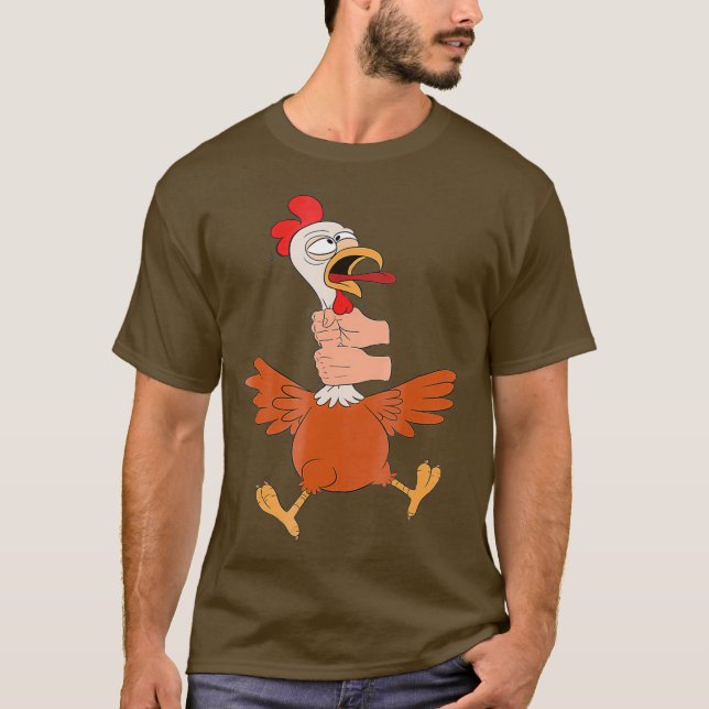 Choque na Camiseta de frango (Frente)