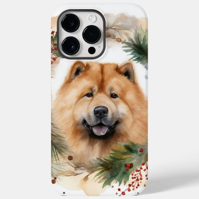Chow Chow Wreath de Natal Festivo (Verso)