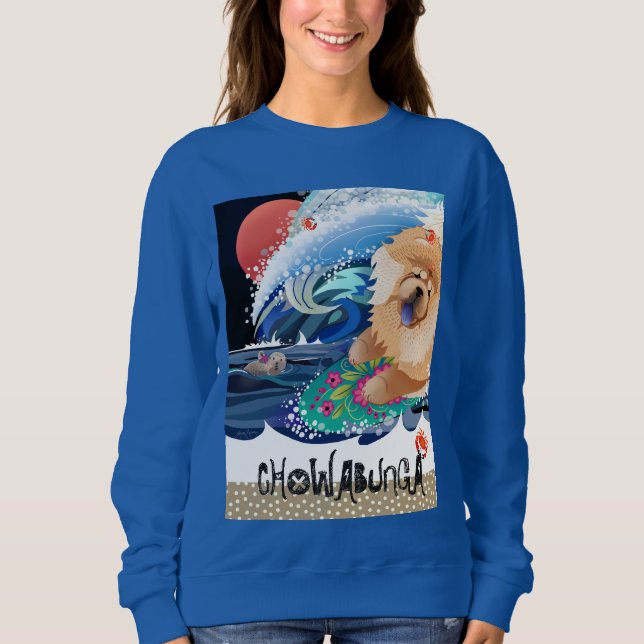 CHOWABUNGA - Chow - melhor em camisas escuras ou b (Frente)