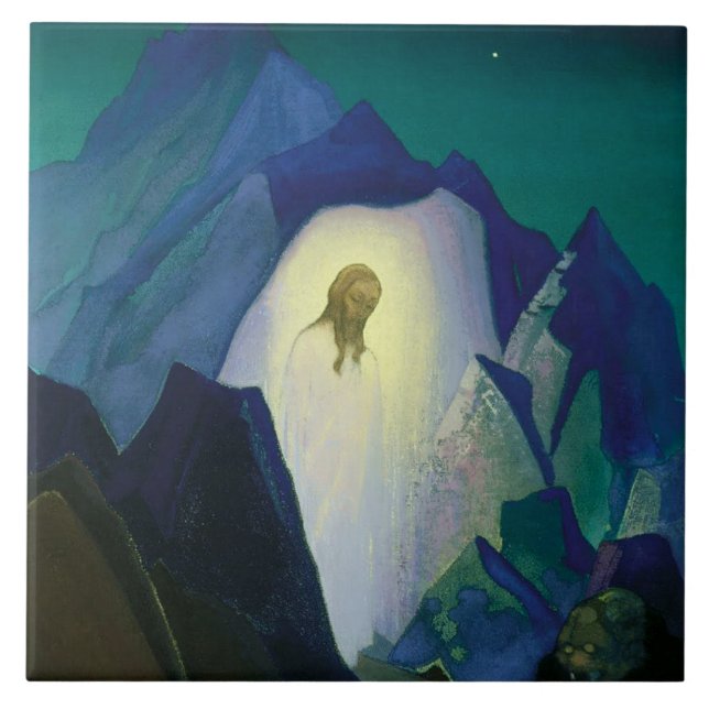 “Christ in the Desert” by Nicholas Roerich (Frente)