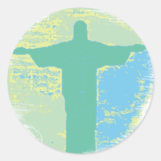 “Christ” Rio-Brazil Adesivo Redondo