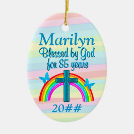 CHRISTIAN 85º ANIVERSÁRIO PERSONALIZADO ORNAMENTO