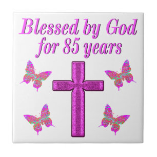 CHRISTIAN 85º ANIVERSÁRIO PINK CROSS DESIGN