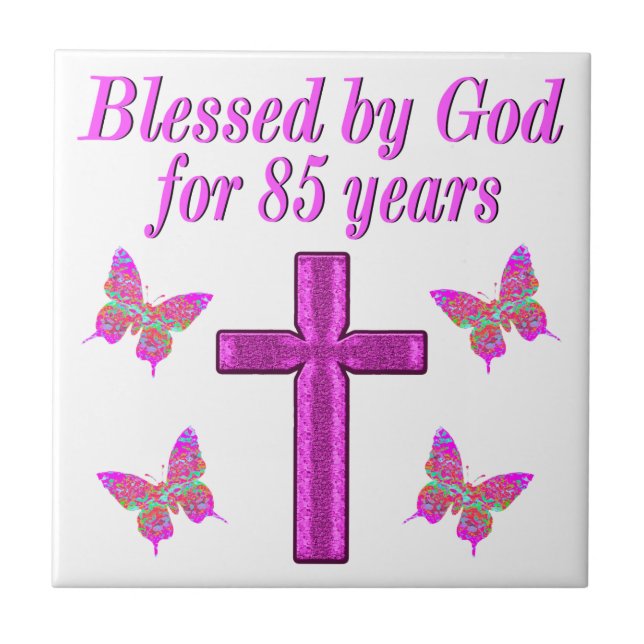 CHRISTIAN 85º ANIVERSÁRIO PINK CROSS DESIGN (Frente)