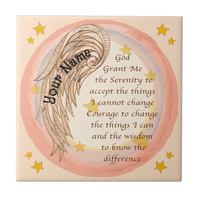 Christian Angel Serenity Prayer (Frente)