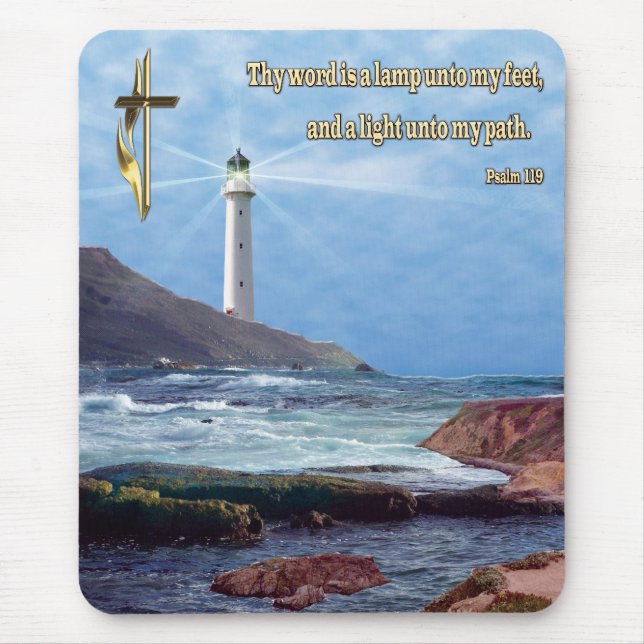Christian art mousepad psalm 119 (Frente)