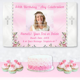 Christian Birthday Banner, Aniversário da Esposa d