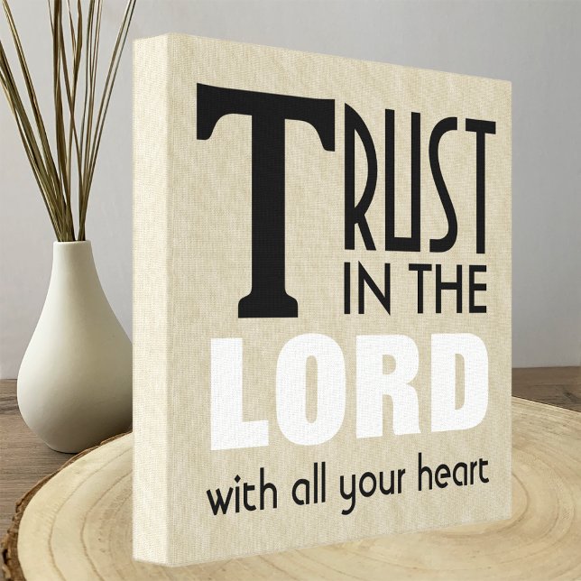 Christian Canvas Art Trust in the Lord (Criador carregado)